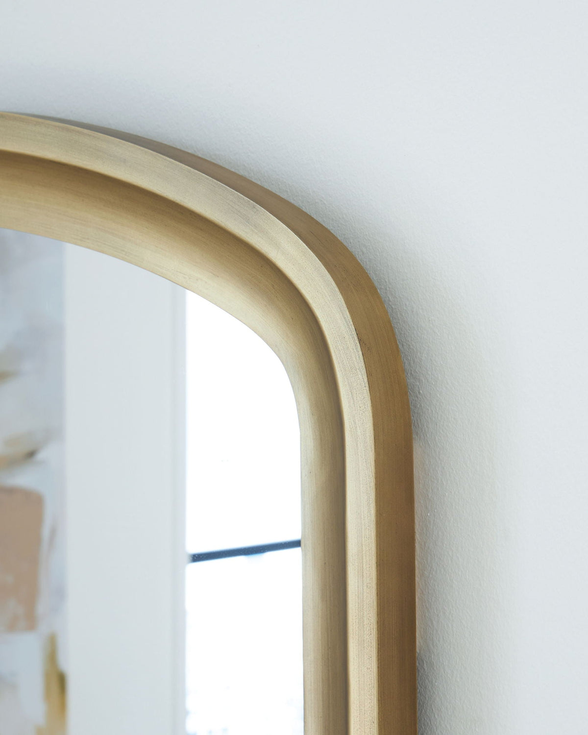 Fintan Arched Gold Floor Mirror