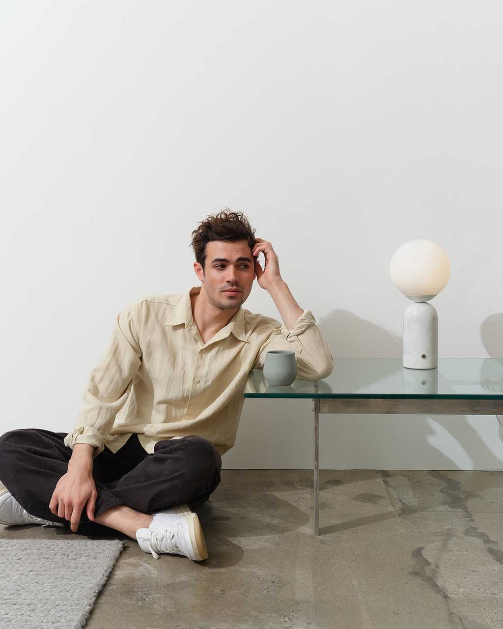 Mila Marble Globe Table Lamp