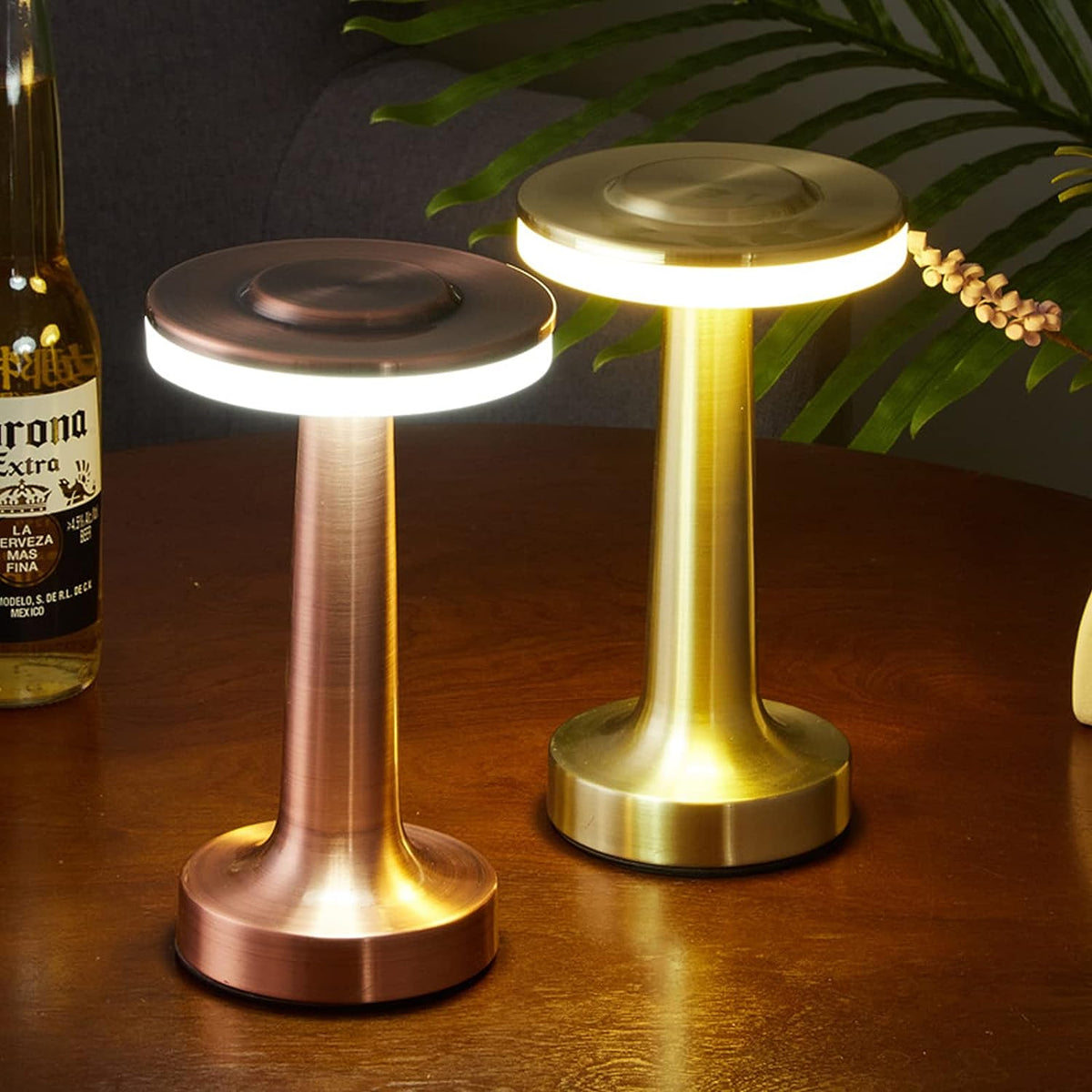 Cordless Rechargeable Bistro Table Lamp