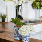 Blue & White Chinoiserie Vase