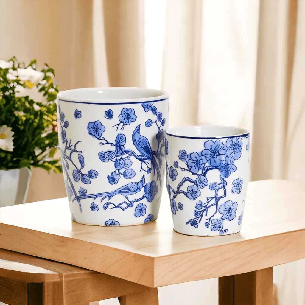 Blue & White Chinoiserie Vase