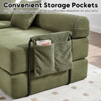 Olive Green Modular Sleeper Sofa — Premium Comfort