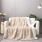 Champagne Ivory Faux Fur Throw