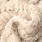 Champagne Ivory Faux Fur Throw