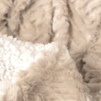 Champagne Ivory Faux Fur Throw
