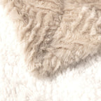 Champagne Ivory Faux Fur Throw