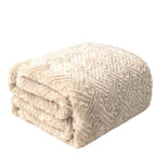 Champagne Ivory Faux Fur Throw
