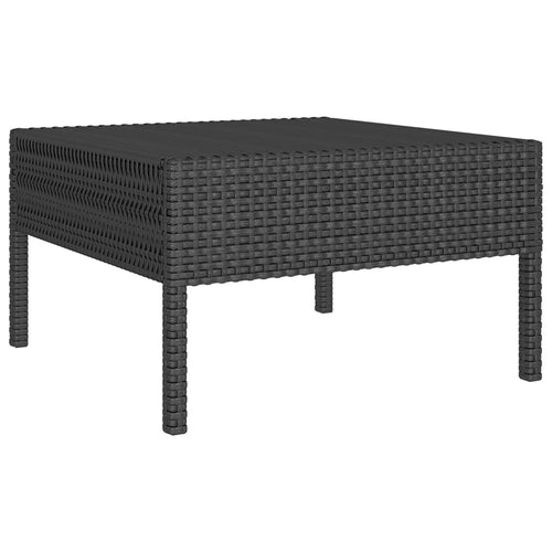Black 14-Piece Outdoor Lounge Set with Cushions