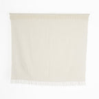 Handloomed Alpaca Bouclé Ivory Throw Blanket From Peru