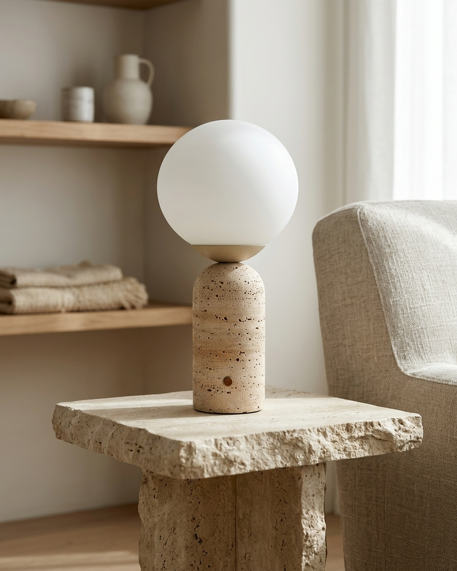 Mila Marble Globe Table Lamp