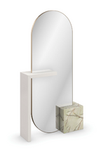 Bronze Metallic Floor Mirror