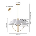 MADSEN 6LT 32" CHANDELIER