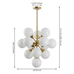 DELVINE 13LT 24" CHANDELIER