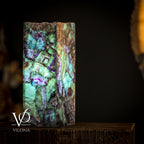 Fluorite Natural Stone Table Lamp, 16"