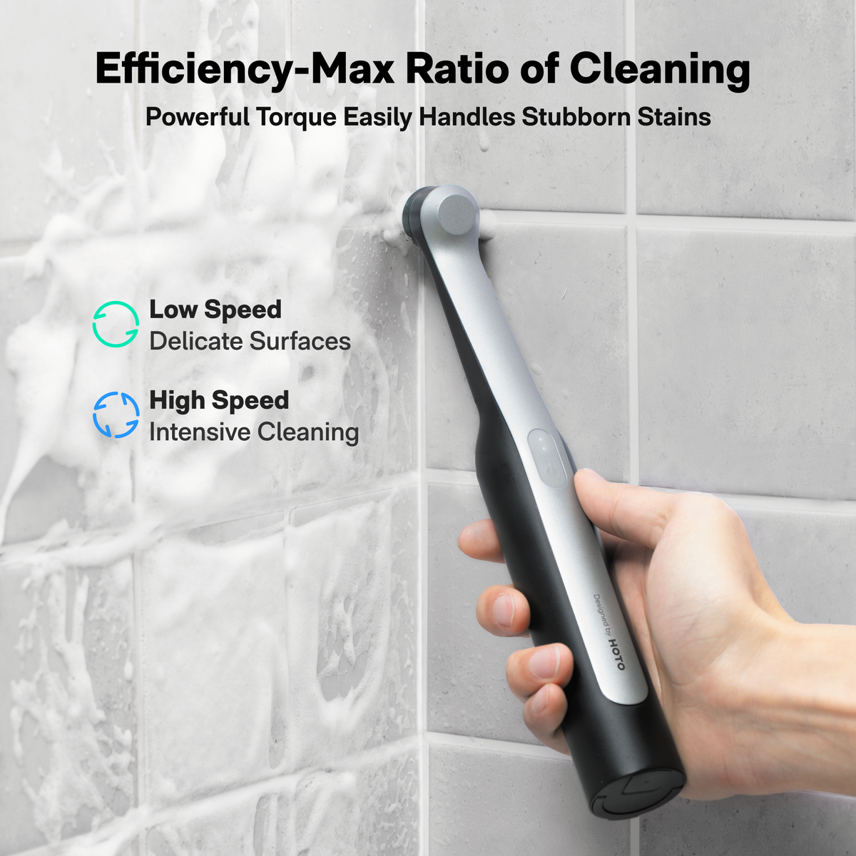 HOTO Wand™ Cordless Spin Scrubber