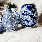Samira Blue & White Handmade Vases