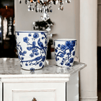 Blue & White Chinoiserie Vase