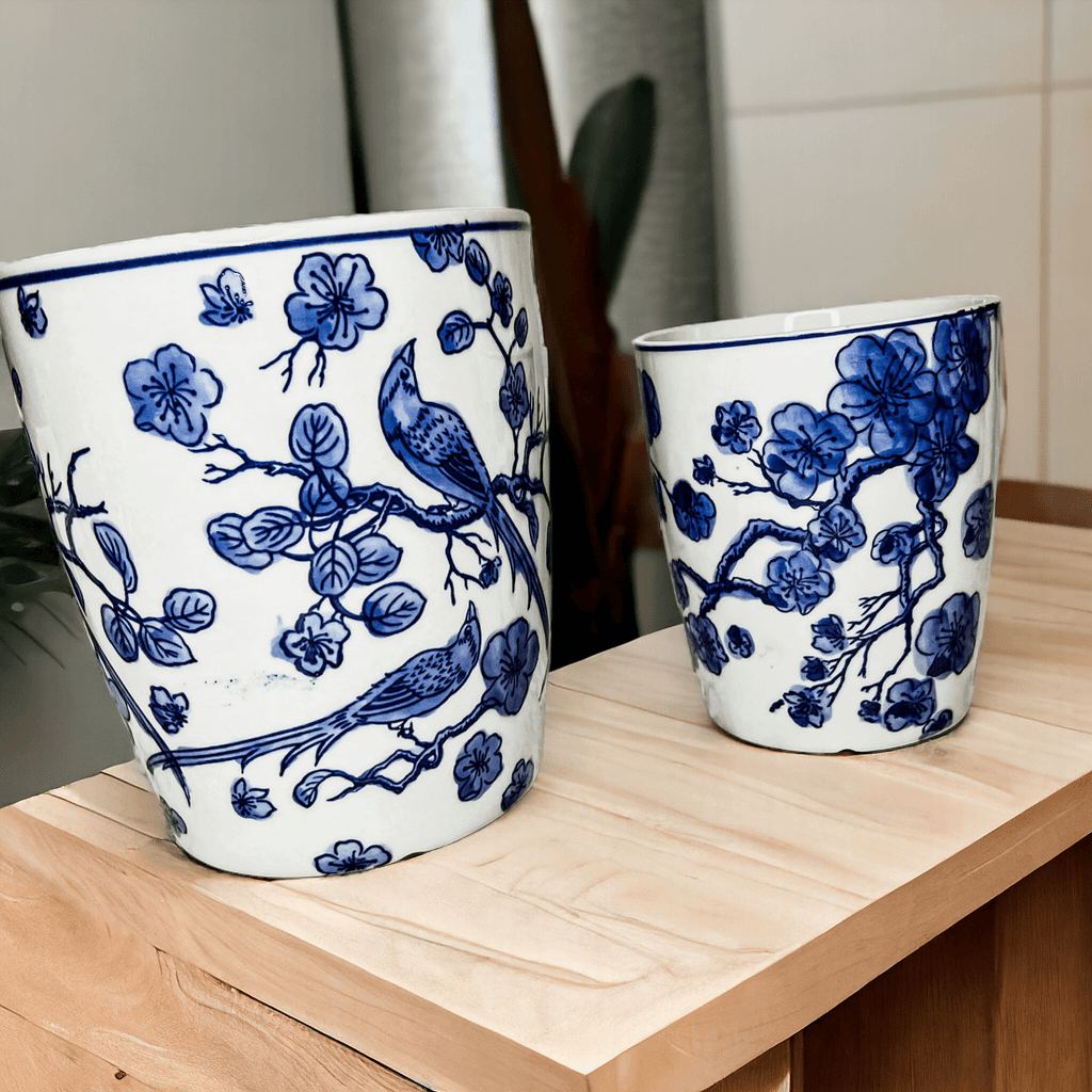 Blue & White Chinoiserie Vase