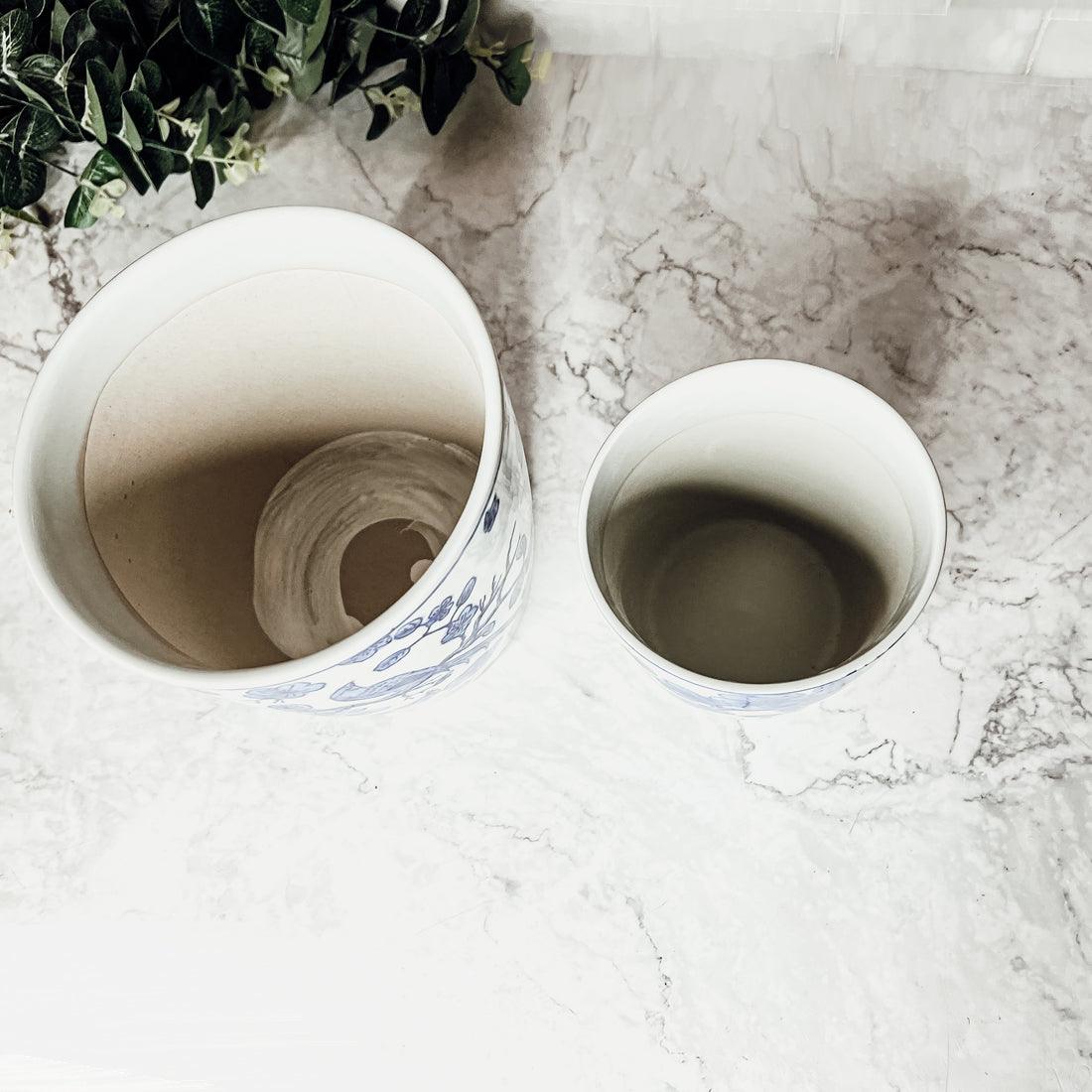 Blue & White Chinoiserie Vase