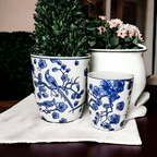 Blue & White Chinoiserie Vase