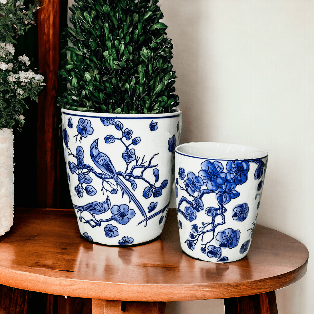 Blue & White Chinoiserie Vase
