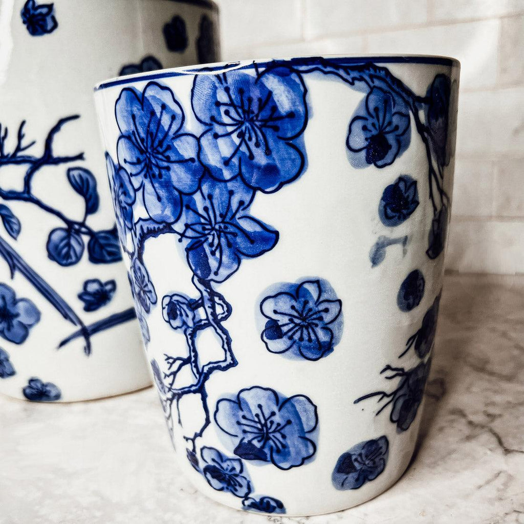 Blue & White Chinoiserie Vase