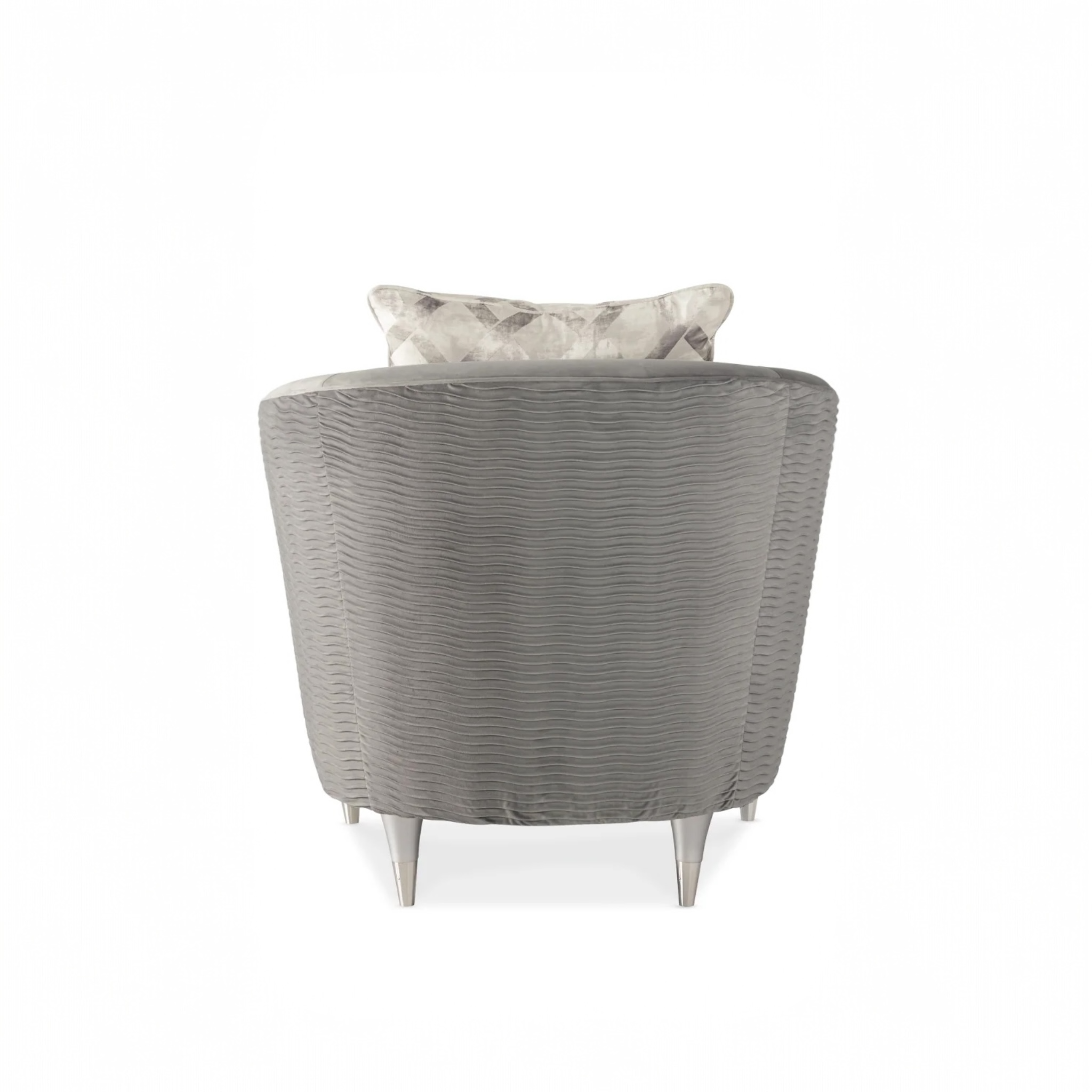 Gray Barrel Lounge Chair | Caracole Farrah