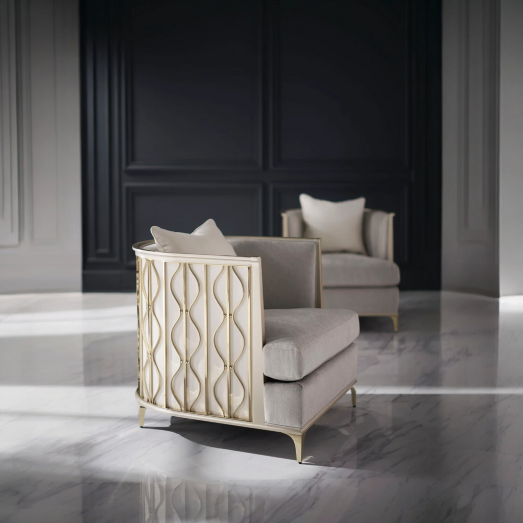 Gray Statement Lounge Chair | Caracole Back In Style