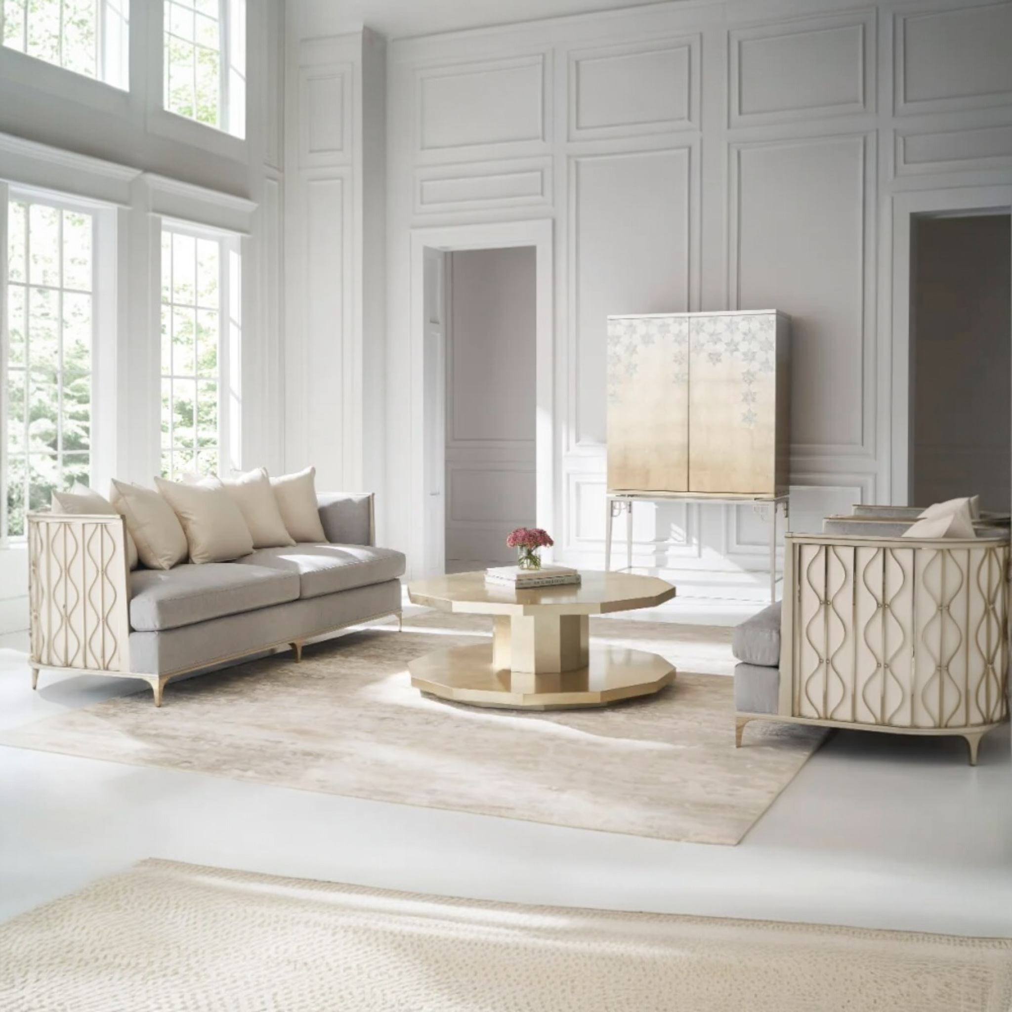 Gray Statement Lounge Chair | Caracole Back In Style
