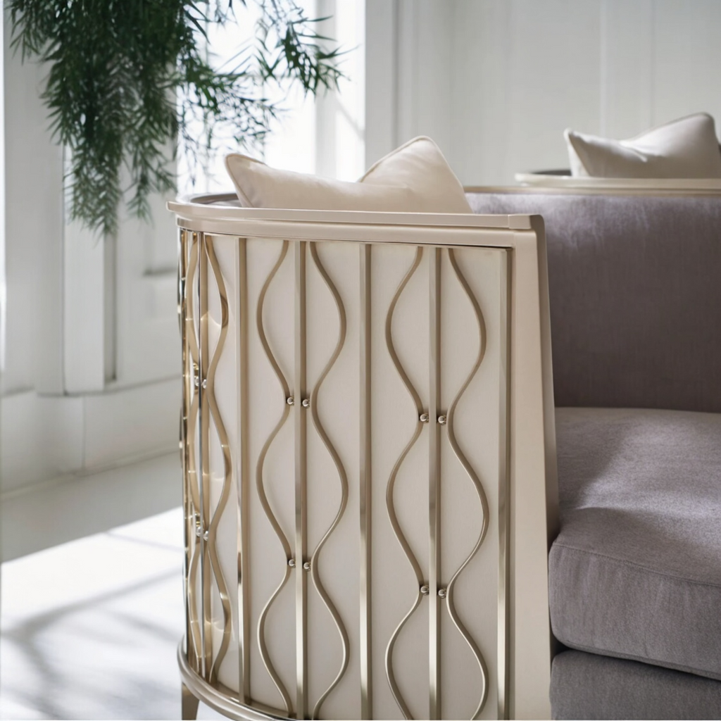 Gray Statement Lounge Chair | Caracole Back In Style