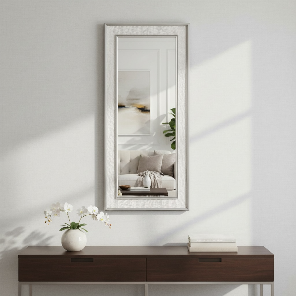 32 x 70 Metallic Trim Leaner Mirror