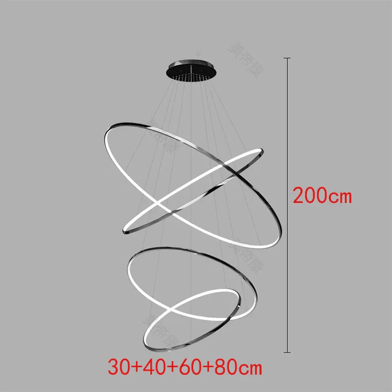 Nordic home decoration, stair chandelier, living room bedroom and dining room Pendant lights, ceiling light, indoor lighting