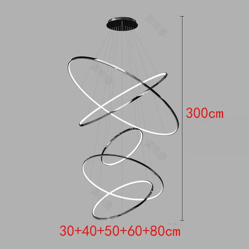 Nordic home decoration, stair chandelier, living room bedroom and dining room Pendant lights, ceiling light, indoor lighting
