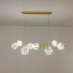 Nordic Ring Led Pendant Lamp Romantic Star Chandelier Round Long Glass Ball Hanging Light Dining Table Above Starry Sky Lights