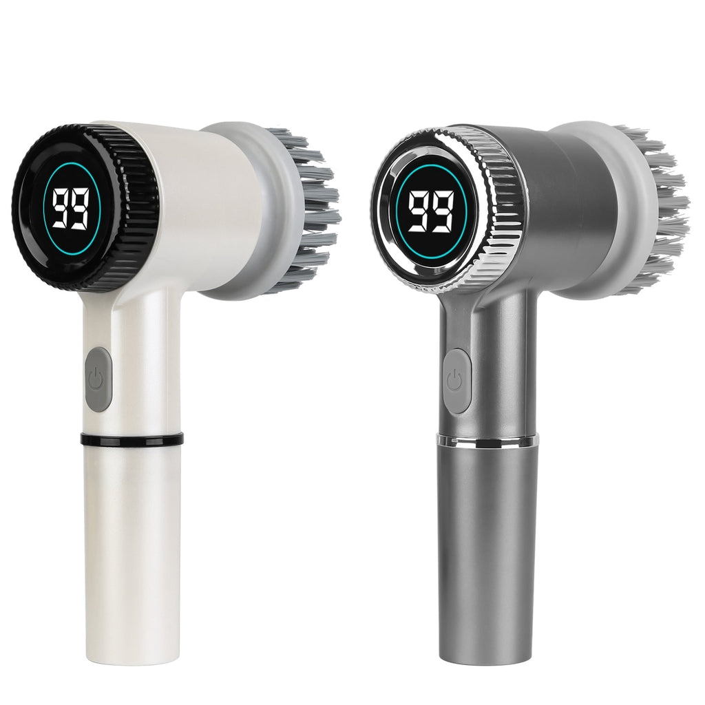 Cordless Electric Spin Scrubber with 5 Brush Heads