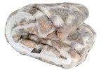 Russian Lynx Faux Fur Throw