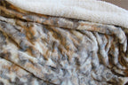 Russian Lynx Faux Fur Throw