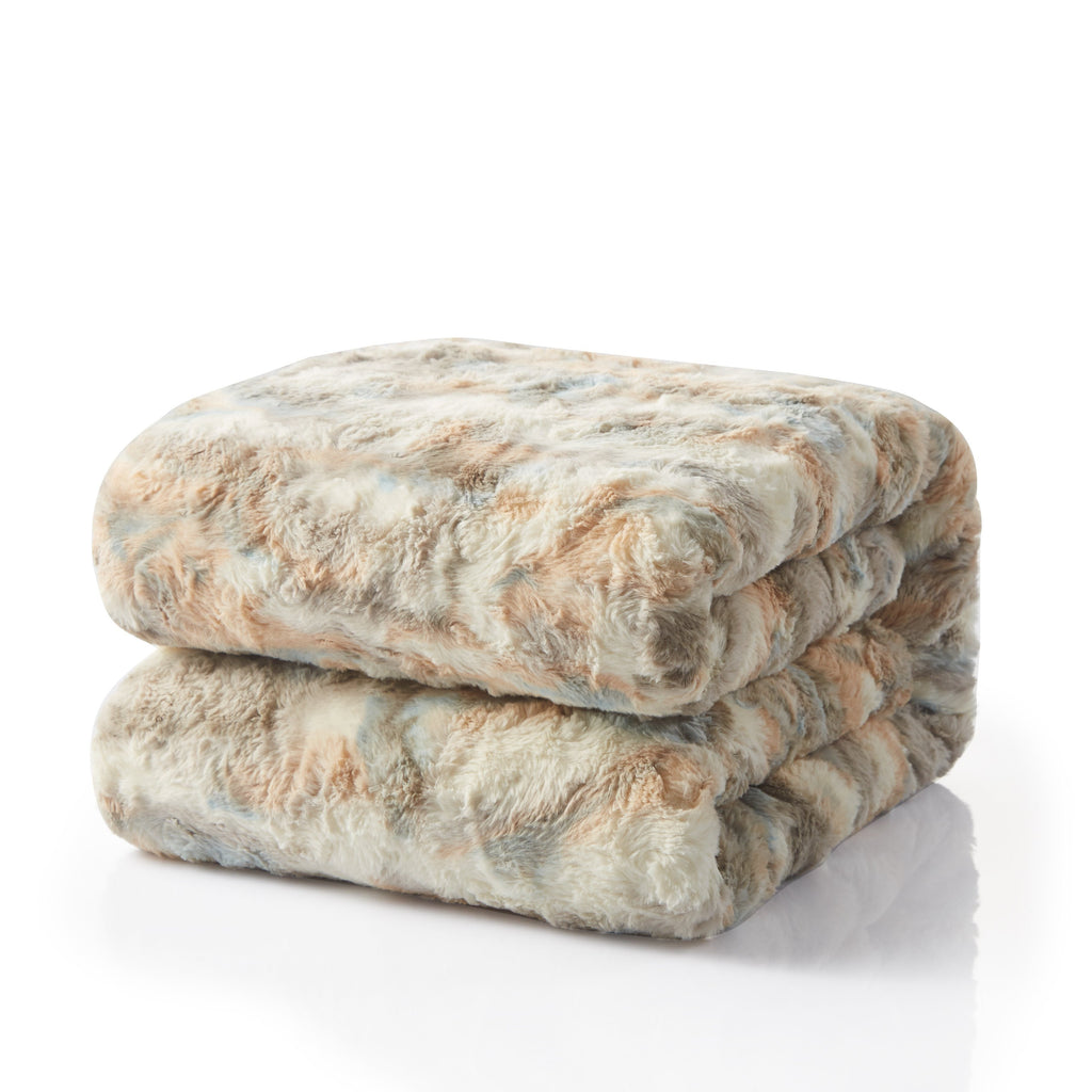 Russian Lynx Faux Fur Throw