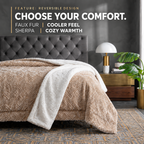 Champagne Ivory Faux Fur Throw