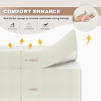 Orange Chenille Modular Sleeper Sofa with USB