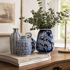 Samira Blue & White Handmade Vases
