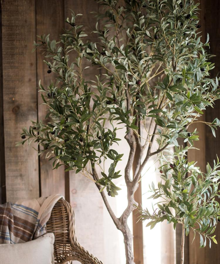 Artificial Olive Tree in Pot, 94"