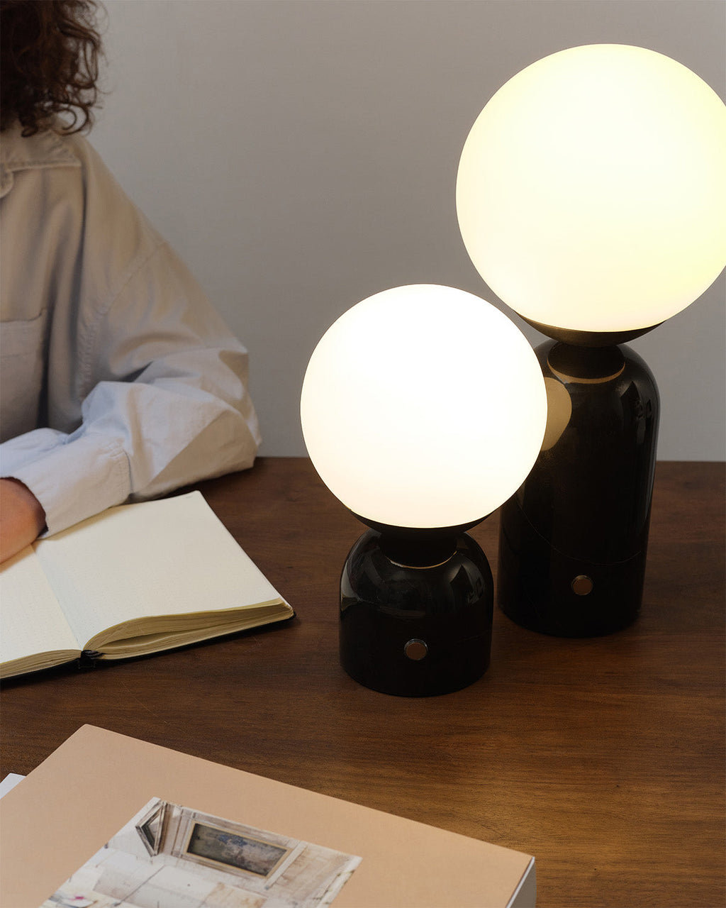 Mila Marble Globe Table Lamp