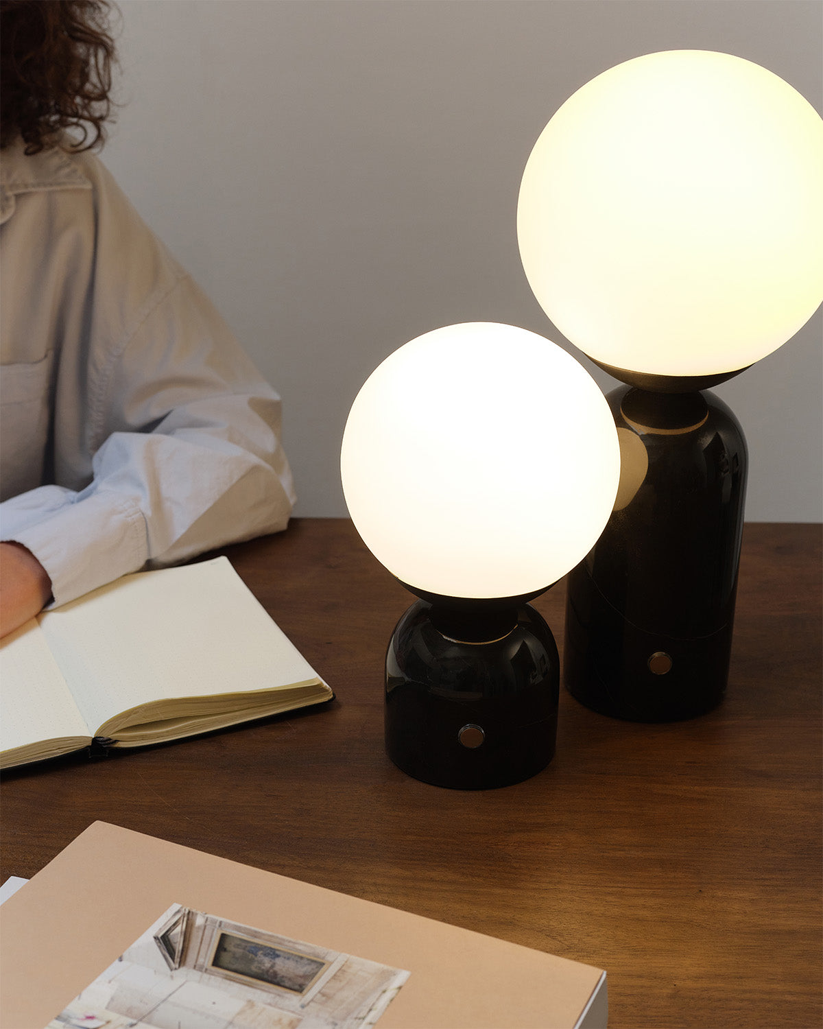Mila Marble Globe Table Lamp