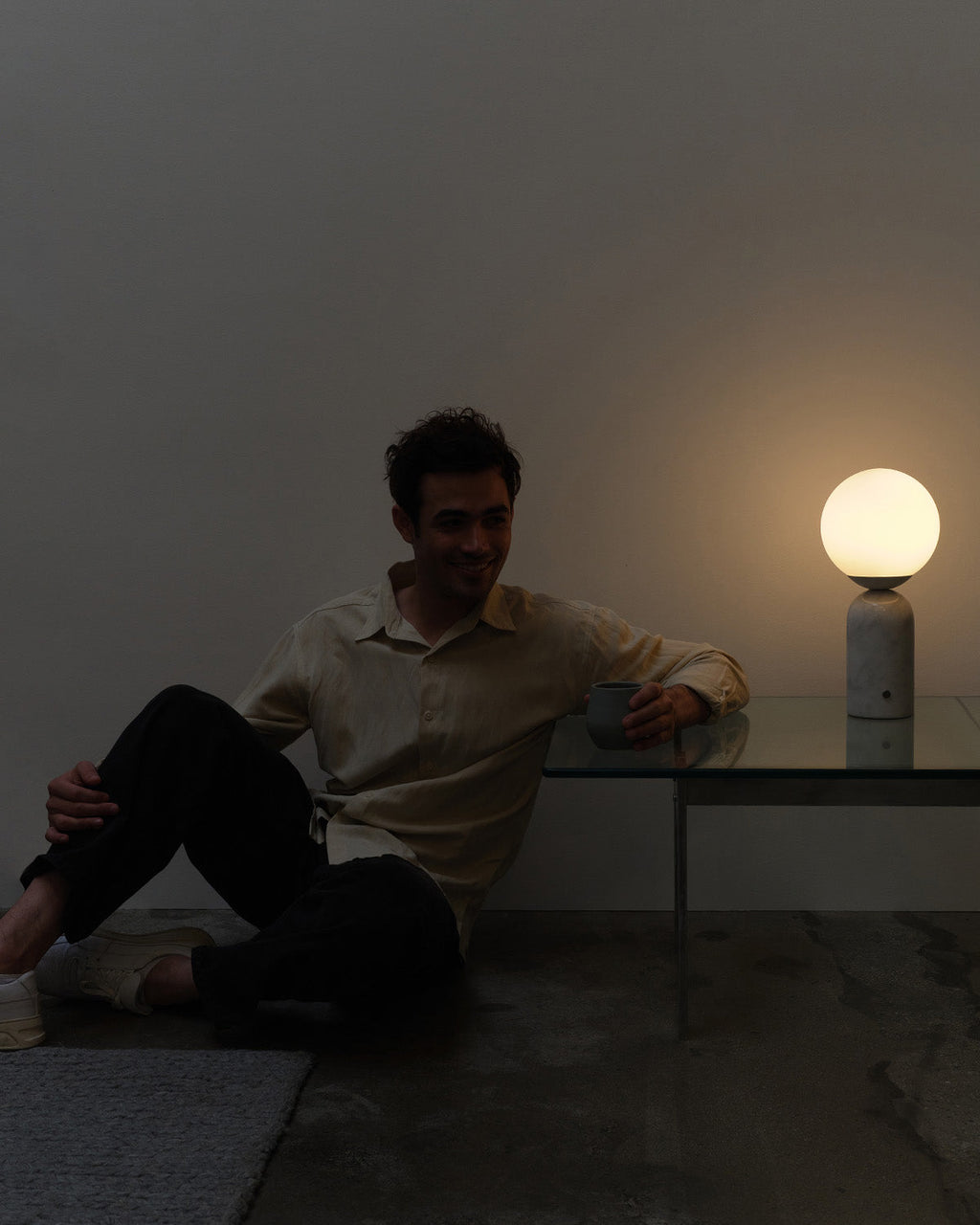 Mila Marble Globe Table Lamp