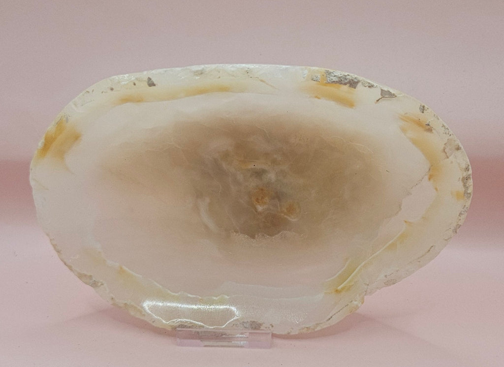 Raw Edge Onyx Catchall Dish, Cream