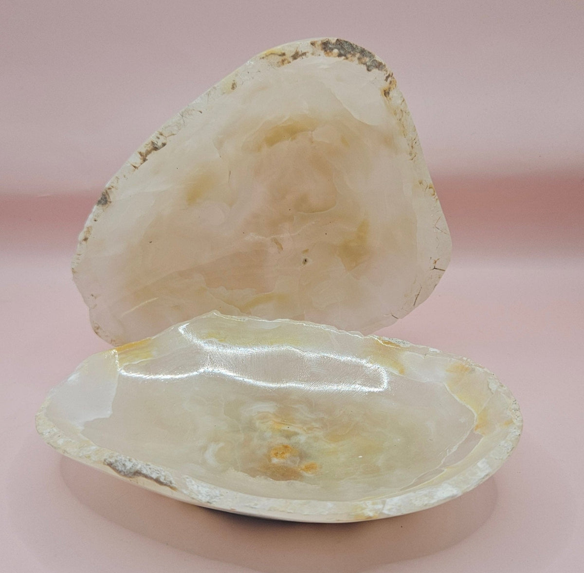 Raw Edge Onyx Catchall Dish, Cream