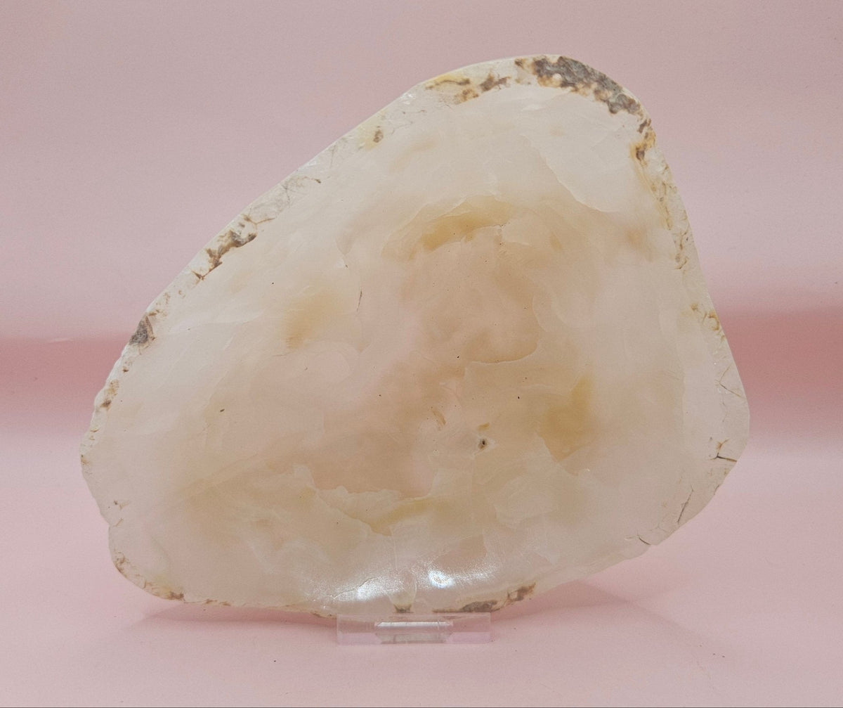 Raw Edge Onyx Catchall Dish, Cream