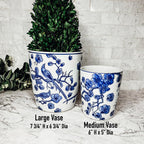 Blue & White Chinoiserie Vase