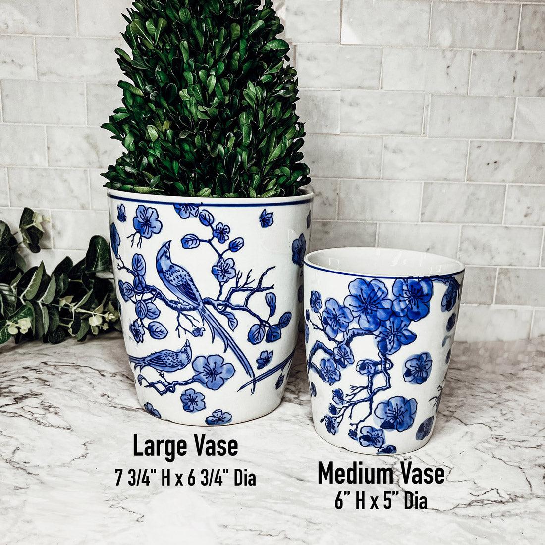 Blue & White Chinoiserie Vase